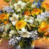 FLOWER COMPOSITION|5 D DIAMOND PAINTING
