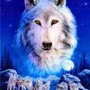 WOLVES DURING MOONLIGHT | 5 D Diamond Painting