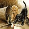 PUPPIES FISHING | 5 D Diamond Painting