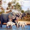 ELEPHANT FAMILY | 5 D Diamond Painting