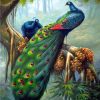 PEACOCK ON TREE | 5 D Diamond Painting