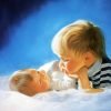 BABY AND BROTHER|5 D DIAMOND PAINTING