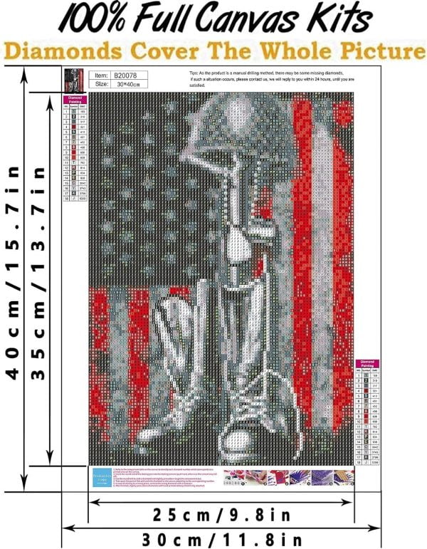 Diamond Art Patriotic,Diamond Painting for Adults 3